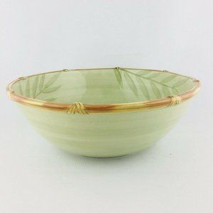 CLAY ART RATTAN Green Serving Bowl